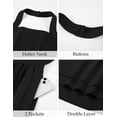 thumbnail image 4 of Wrongduck Sleeveless Halter Mini Dress 2026 Upgrade Women Ruched Waist Flowy A Line Dress Summer Party Cocktail Short Dress Casual Outfit with Pockets, 4 of 19
