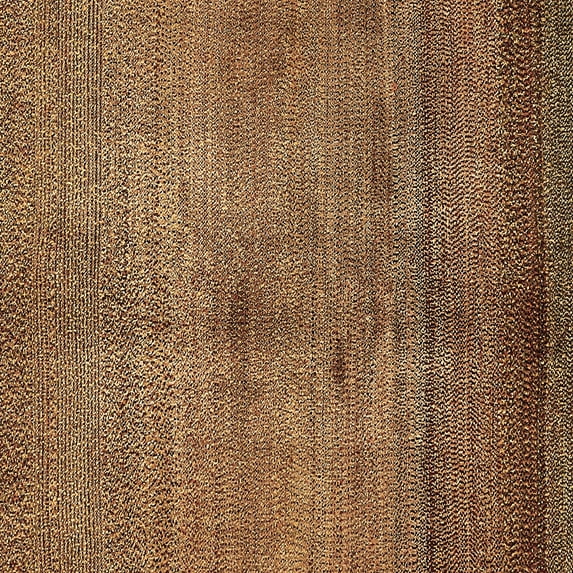 Ahgly Company Indoor Square Abstract Brown Modern Area Rugs, 7' Square