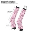 thumbnail image 5 of Daiia Sports Socks Flower Butterfly Printed Novelty Crew Socks for Men Women Knee High Socks Cotton Socks Soft & Breathable Support Unisex Socks, 5 of 9