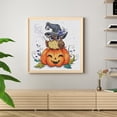 thumbnail image 4 of Kits de punto de cruz de búho de Halloween bordado parcial 14CT contados DIY lienzo artesanal Hugtrwg Para estrenar, 4 of 9