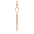 thumbnail image 2 of ANGARA Natural Diamond Hamsa Hand Pendant in 14K Rose Gold for Women (Size-1.5mm | Color-H | Clarity-SI2) | April Birthstone, Birthday, Anniversary, Jewelry Gift for Women | Natural Diamond Necklace, 2 of 7