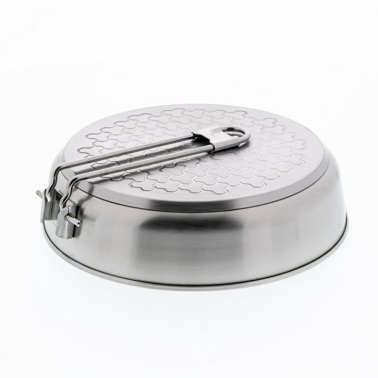 Quechua MH150 0.45 L Stainless Steel Flat Camping Plate