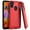 Red, variant on GSA Brushed Case w/Edge Design for Samsung Galaxy A11 - Silver