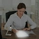 thumbnail image 4 of Luces LED, lámpara de escritorio, mini luz de lectura portátil recargable, escritorio de estudio y trabajo, luz cálida plegable con clip para la cabecera, libro, luz de lectura plegable con atenuación, 4 of 5