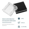 thumbnail image 4 of 4pcs Simple Empty Eyeshadow Box Square Eyeshadow Organizer (Black, White), 4 of 7
