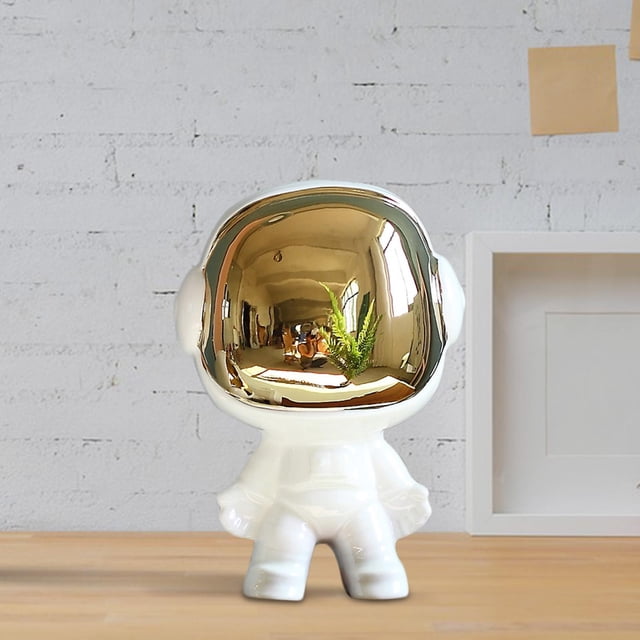 Estatua de astronauti, de astronauti, modelo de astronauti, escultura de astronauti para decoración de de escritorio de oficina en hogar El 13x195cm Soledad estatuillas de astronautas