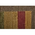 thumbnail image 5 of Feizy Keystone Modern Stripes, Brown/Green/Red, 5'6" x 8'6" Area Rug Sheen Handmade Fade Resistant Casual Design Carpet for Living Dining Bed Room, 5 of 9