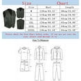 thumbnail image 2 of Bcfgryg Men Fashion Casual Cool Solid Color Vest Motorcycle Fleet Punk Leather Vest Coat Vest Lightweight Men's Jacket For Hiking Black L, 2 of 4