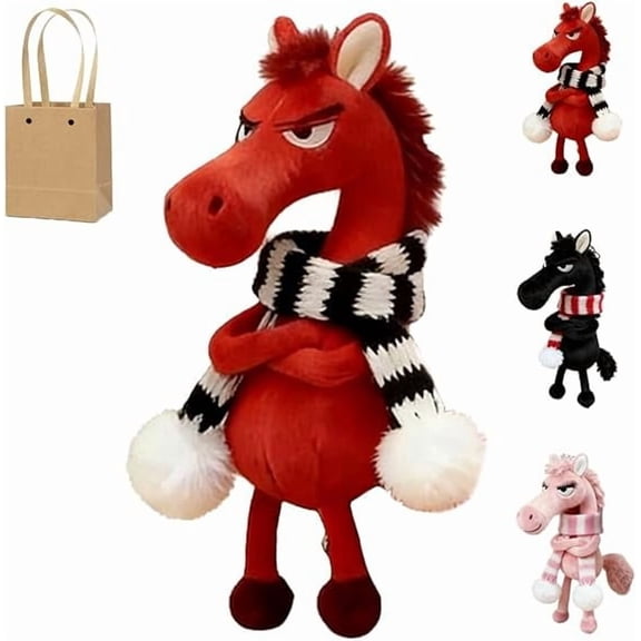 Year of the Horse Lucky Mascot 2026- New Yeargood Luck Gift 2026 Symbol of Strength Courage