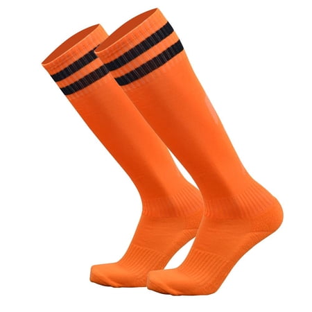 Children Sport Football Soccer Over Knee Baseball Kid Long Socks (Orange)