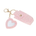 thumbnail image 6 of Unique Bargains 1 Pc Handbag Charms Keychains Heart Mirror Lipstick Bag Bag Accessories Pink, 6 of 6