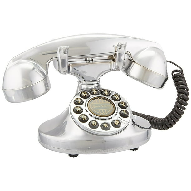 Landline Phone Speaker, Silver Home Desk Landline Phone Corded