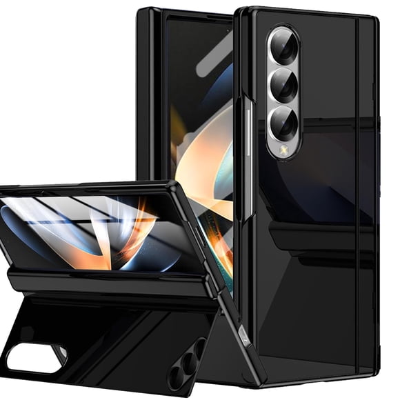 Funda YQODSZ para Samsung Galaxy Z Fold 4 con soporte, color negro