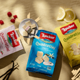 thumbnail image 2 of Loacker Quadratini Fruity Variety Pack Wafer Cookies LARGE - Mix of Lemon, Vanilla, and Raspberry Yogurt - Premium Crispy Bite Size Wafers - LARGE Pack of 6, 2 of 9