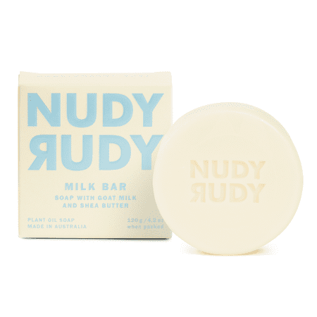 Nudy Rudy Milk Bar Soap With Goat Milk And Shea Butter, 4.2 Oz..