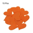 thumbnail image 3 of Uxcell Heart Shaped Iron on Patches Orange Embroidered Applique Patches for Clothing Repairing 15PCS 2.8"x2.7", 3 of 6