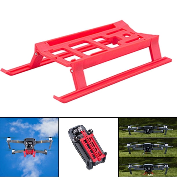 Equipo de aterrizaje plegable RC, extensor de pierna de apoyo para Pro RC, piezas de cuadricóptero sin deslizamiento rojo Yotijar extensiones del tren de aterrizaje
