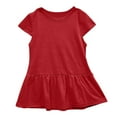 thumbnail image 7 of Kids Girls Sets Efsteb Toddler Kids Baby Girls Clothes Sets Solid Color Casual Fashion Summer Round Neck Short Sleeve T Shirts Long Pants Set Outfits (Watermelon Red,4 Years), 7 of 7