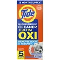 thumbnail image 6 of Tide Washing Machine Cleaner with Oxi Powder, Odor Eliminator and Washer Residue Remover, 5 Count, 6 of 6