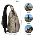 thumbnail image 5 of Paisley Crossbody Sling Backpack for Men - Womens Fashion Sling Bag with Adjustable Shoulder Straps for Travel Hiking Chest Bag Daypack Anti-theft Purse, 5 of 6