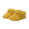 thumbnail image 5 of huajiao Infant Boy Girl Cozy Fleece Booties Baby Fuzzy Sock Shoes Non Slip Soft Warm Slippers Newborn Winter Soft Sole Boots, 5 of 5