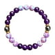 thumbnail image 2 of Pulsera de Cristal Amatista Flor de Lluvia Piedra Negro Gallstone Pulsera de Cristal Natural de Línea Elástica de la Cadena, 2 of 6