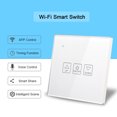 thumbnail image 2 of Amdohai Wi-Fi Smart Dimmer Switch Glass Panel Voice Control Compatible with Alexa Google Home APP Control Timing Function Smart Share Smart Light Switch Wall Socket, 2 of 9