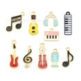 thumbnail image 1 of 20 Pcs Collection de Breloques Musicales : Émail Notes de Musique Instrument Breloques Pendentifs pour Fabrication de Bijoux Accessoire Diy Collier Bracelet Boucles d'Oreilles, 1 of 5