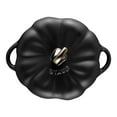 thumbnail image 2 of STAUB Ceramique 500 mL Ceramic Pumpkin Cocotte, Black, 2 of 11