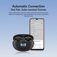 thumbnail image 5 of Blackview Open Earbuds,Wireless Earbuds with Digital Display Charging Case,Bluetooth 5.4,IPX7,Lightweight Comfort,Clip On Earbuds for Workout/Running,Black, 5 of 10