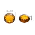 thumbnail image 2 of Piedras de cristal acrílicas redondas de fondo plano, piedras de cristal marrón de 25mm para decoración de manualidades 25Pcs, 2 of 7