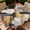 Black Gold Blocks, variant on ARTSLION Round Outdoor Tablecloth For Up To 52in With Umbrella Hole & Zipper Waterproof Elastic Edge Fitted Table Cover Big Sunflower For Patio Picnic Party, Blue Gold Marble