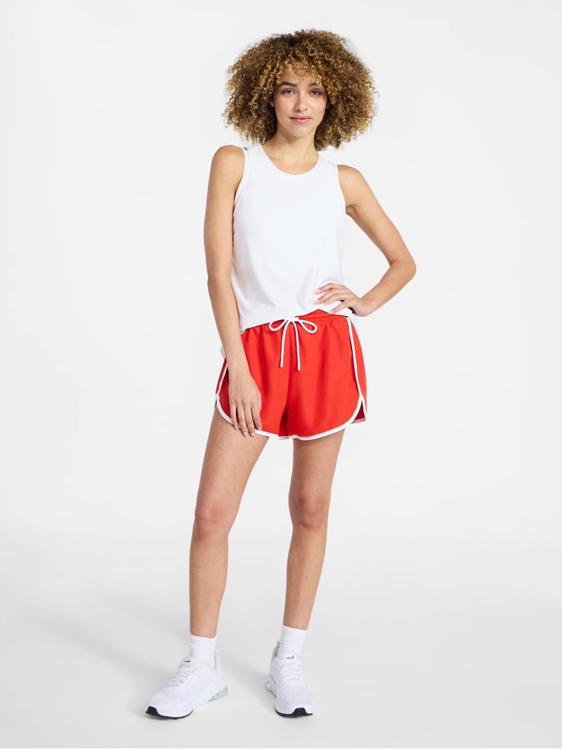 Athletic Works Women's and Women's Plus Piped Running Shorts