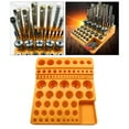 thumbnail image 4 of Caja de herramientas organizadora de escariador de fresa de plástico, embaje de herramientas de accesorios de manicura, soporte de caja CUTICAT Dispensador de brocas, 4 of 8
