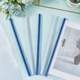 thumbnail image 3 of 10 Sets Report Covers Sliding Bar 2 Colors White and Blue Capacity A4 Size Folder 12In Book Slide Binders Bingding Clips Grip 70 Sheets Pull Rod Plastic for Office Loose Leaf Documents Holder for DIY, 3 of 6