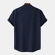thumbnail image 4 of pstuiky Camisas de vestir de manga corta para hombre, Camisa hawaiana informal de manga corta con cuello alto y botones para hombre ropa de hombre xxl, 4 of 6