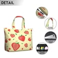 thumbnail image 2 of Lightweight Travel Tote Bag with Strawberry Summer Berry Prints Large Capacity Weekender Bag with Fresh Fruit Flowers, Adjustable Strap for Daily Use, 2 of 5