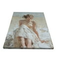 thumbnail image 2 of 12x16 inch Bathroom Decor Oil Painting Canvas Elegant Women On The Beach,Home Room Decor Bathroom Accessory,Charm Women On The Beach,Bathroom,Study,Woman Cave,Bedroom Wall Decor Art Paintings, 2 of 6