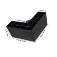 thumbnail image 7 of OUNONA 4-Pack Black Plastic Furniture Risers for Sofa, Couch, Bed, Cabinet - Height Boosters for Home Use, 7 of 7