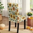 thumbnail image 6 of TSOVTHRID Sunflower Embroidery Print 5 Pieces Tablecloth and Dining Chair Slipcovers Removable Table Cloth Dustproof Chair Cover Furniture Protector for Kitchen Decor, 6 of 7