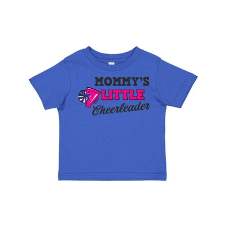 

Inktastic Mommy s Little Cheerleader with Megaphone and Pom Poms Gift Toddler Toddler Girl T-Shirt
