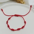 thumbnail image 5 of Cheers US 10Pcs Summer String Bracelets Red Bracelet Red Cord Bracelet Adjustable Kabbalah Red Knot String Bracelet Amulet for Evil Eye and Good Luck for Friendship, 5 of 7