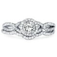 thumbnail image 3 of Pompeii 3/4ct Diamond Infinity Engagement Wedding Ring Set White Gold (G/H,I1-I2), 3 of 5