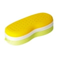 thumbnail image 4 of Estuche para gafas de natación, caja de almacenamiento para gafas de natación, estuche protector portátil impermeable para de natación para mujeres y Amarillo Verde, 4 of 8