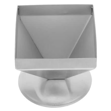 MLINS Pyramid Mold for Cake Pagoda Meat Mold 8.00X8.00X7.50CM Silver