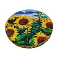 thumbnail image 2 of Lsque Landscape With Sunflowers Round Bar chair cushion covers Velvet Fabric Premium Comfort Protects from Scratches and Stains for 14-17 Inch Chair- 13 inch, 2 of 7