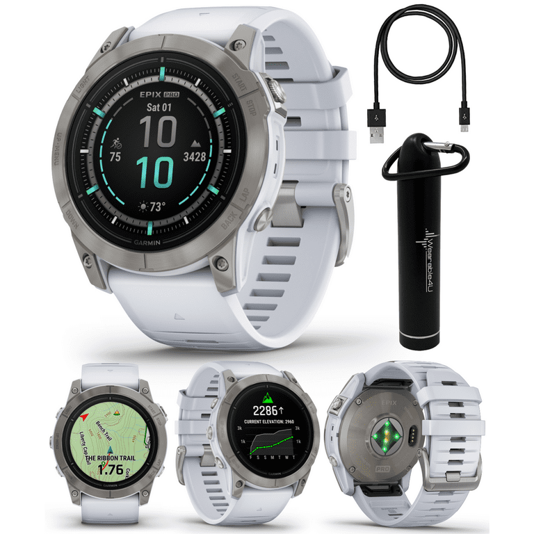 Garmin epix Pro (Gen 2) Sapphire Edition, 51mm, High Performance  Smartwatch, Advanced Training Technology, Built-in Flashlight, Black with  Wearable4U