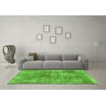 thumbnail image 3 of Ahgly Company Indoor Round Abstract Green Modern Area Rugs, 4' Round, 3 of 4