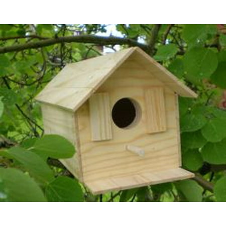 Wood Bird House Kit Complete With Nails