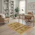 thumbnail image 2 of ODIKA 4'x6' Ultra-Soft Area Rug, Circle Print Door Saguaro Prickly Pear Motif Border Doormat None Washable, Bare feet friendly, Silk-Touch for Bedroom Home office, 2 of 7